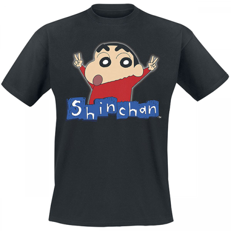 Camiseta adulto hombre Shin chan logo