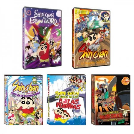 Pack 5 peliculas Shin chan 2