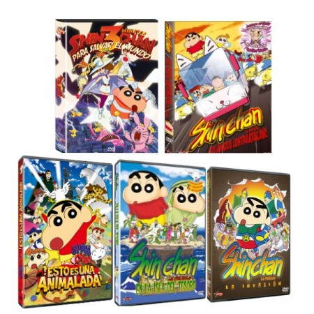 Pack 5 películas Shin chan 1