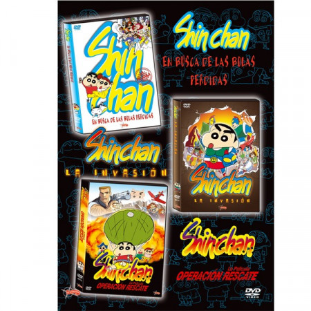 DVD Pack 3 películas Shin chan